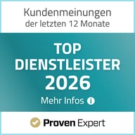 ProvenExpert: Top Dienstleister 2026